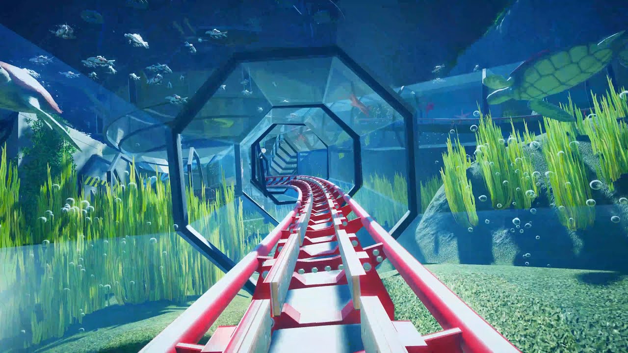 【4K60P】プラネットコースター 水中ジェットコースター 「シーライフプランコ」/ 
