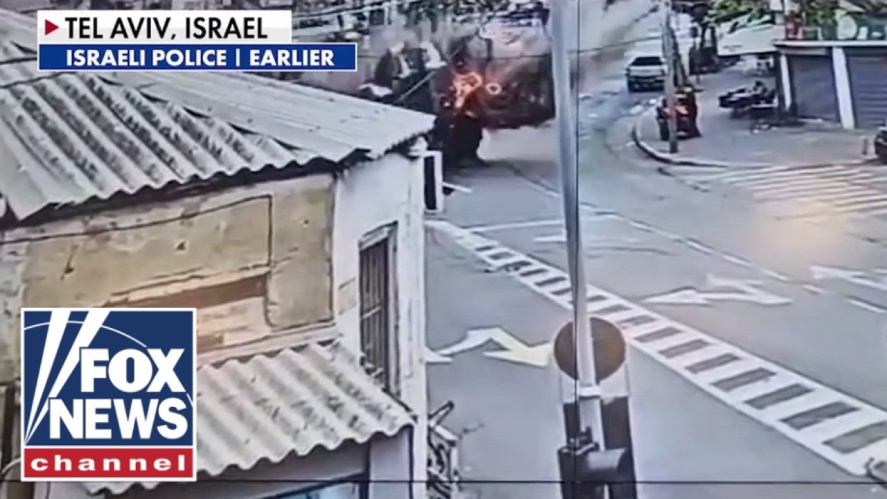 NEW video: Iranian cluster bomb EXPLODES in Tel Aviv