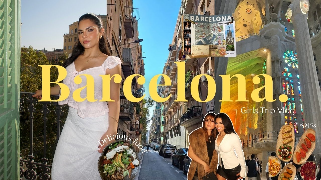 Barcelona Girls Trip 2025 | Sagrada Família, Tapas & Shopping Haul 🛍️✨