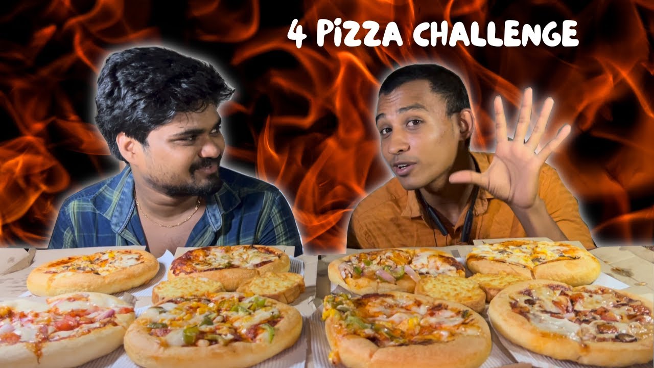 4 pizza challenge In Five Minutes | GD Square |