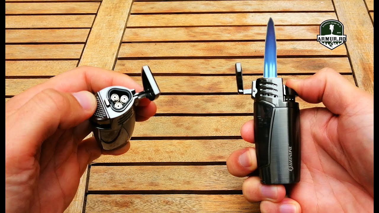 Bricheta GUEVARA 3 JET Original Powerful and Windproof Unboxing Refill CIGAR LIGHTER & PUNCH Cohiba