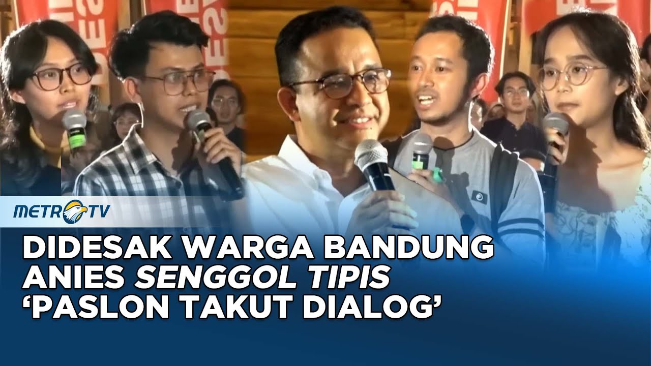 JAWAB NIES! Wargi Bandung Hujani Anies dengan Pertanyaan Pedas #DESAKANIES