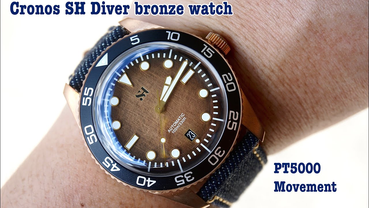 Unboxing Cronos SH Diver Bronze watch 42mm.
