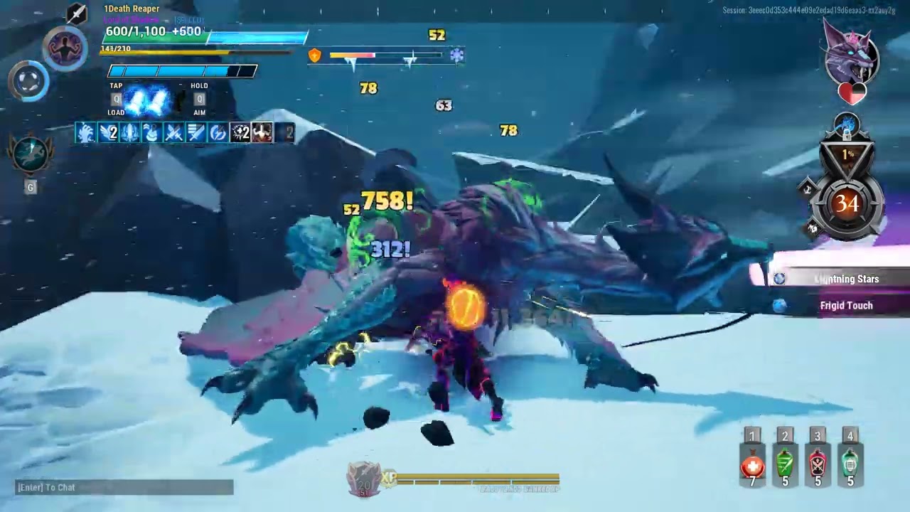 Dauntless Frost esca speed run less than 5 mins