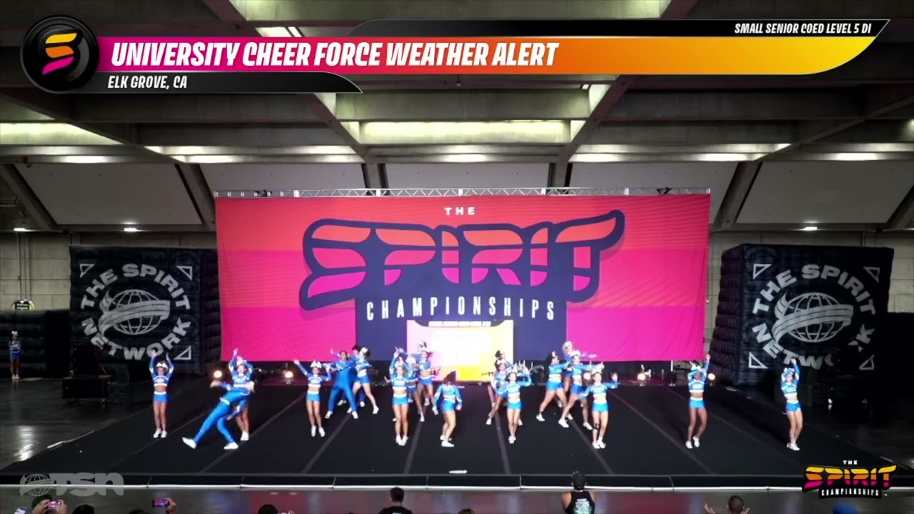 Предупреждение о погоде для команды University Cheer Force | Чемпионат Сакраменто Спирит 2025
