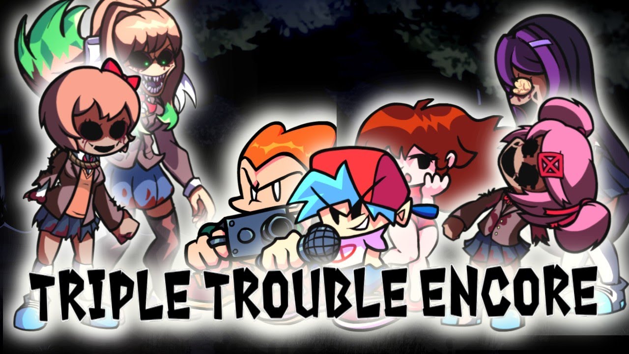 Literature's Struggles Encore | Triple Trouble Encore But Dokis.Exe Sing It| FNF COVER