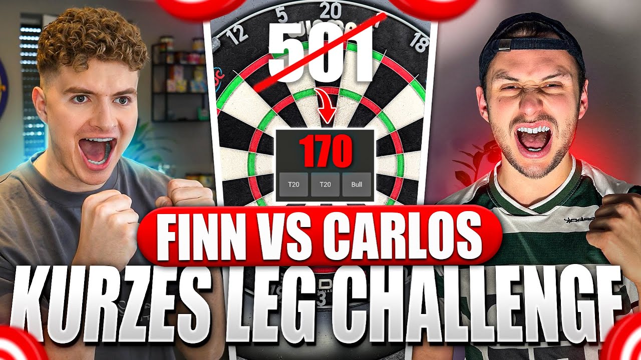 NEUES DARTS FORMAT! 🤯🎯 KURZES LEG CHALLENGE VS @achhCarlos Darts ! 😱