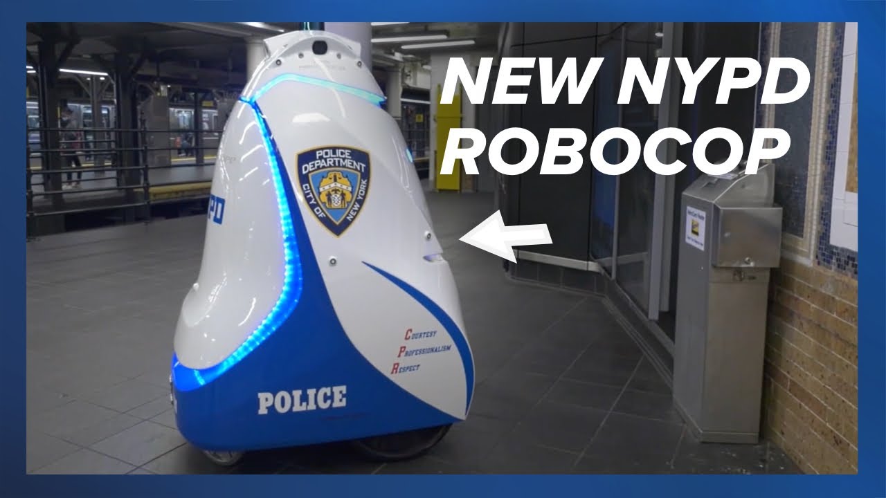 Here's the NYPD's robocop now patrolling the Times Square subway