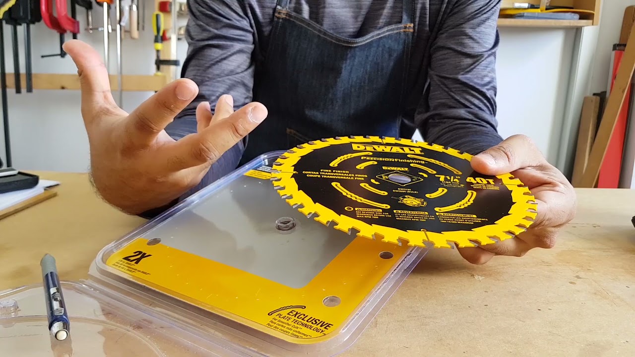 Disco Dewalt de 40 dientes para sierra circular, linea Precision-finishing