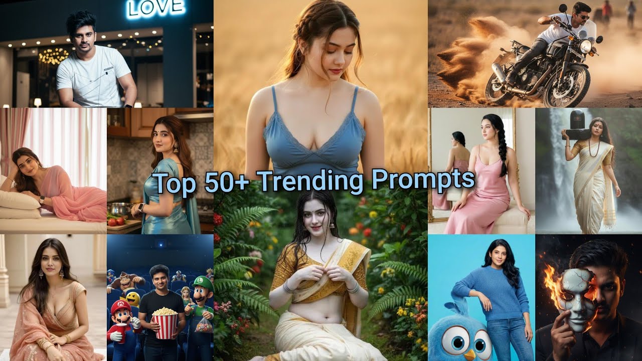 Top 50+ Google Gemini Prompts For Girls 📸 | Trending Gemini Ai Photo Editing | Gemini Ai New Prompts