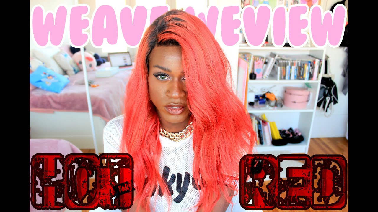 HOT RED lace front - Weave Weview