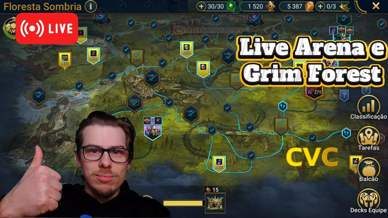 Live Arena e Floresta Sombria - Raid Shadow Legends