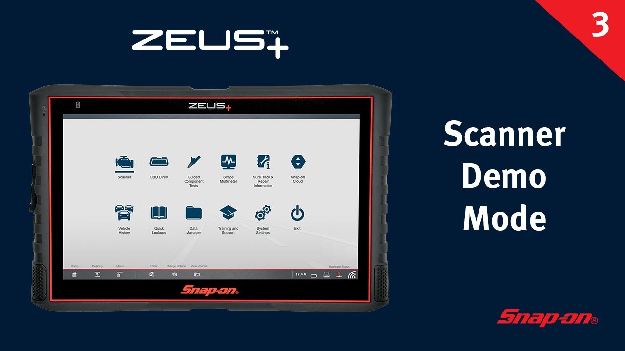 Scanner Demo Mode: ZEUS+™ (Pt. 3/13) | Snap-on® Training Solutions®