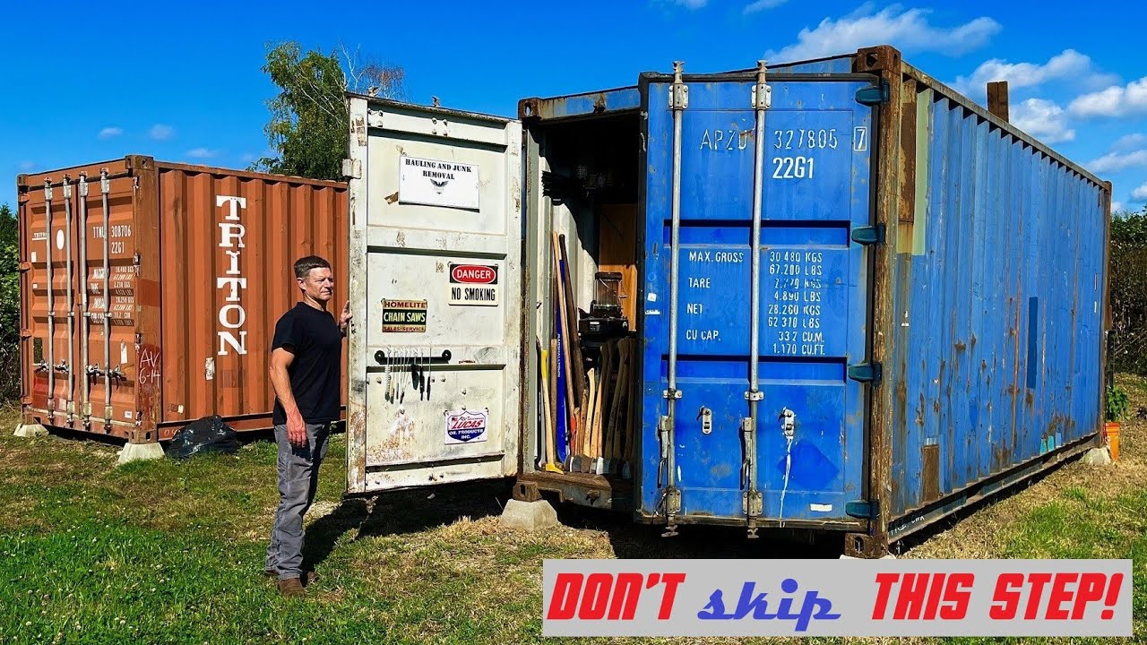 Off-Grid Shipping Container Shop - How To Build A Rock Solid Foundation