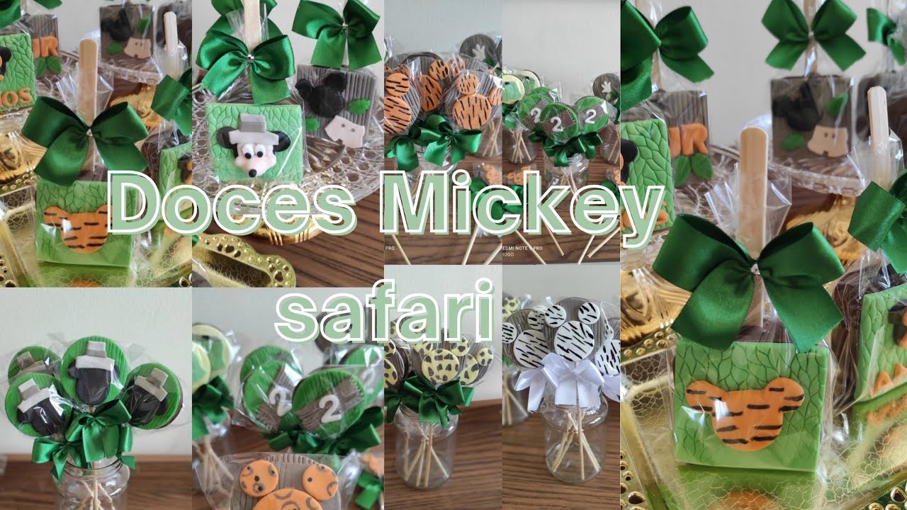 DOCES PERSONALIZADOS MICKEY SAFARI
