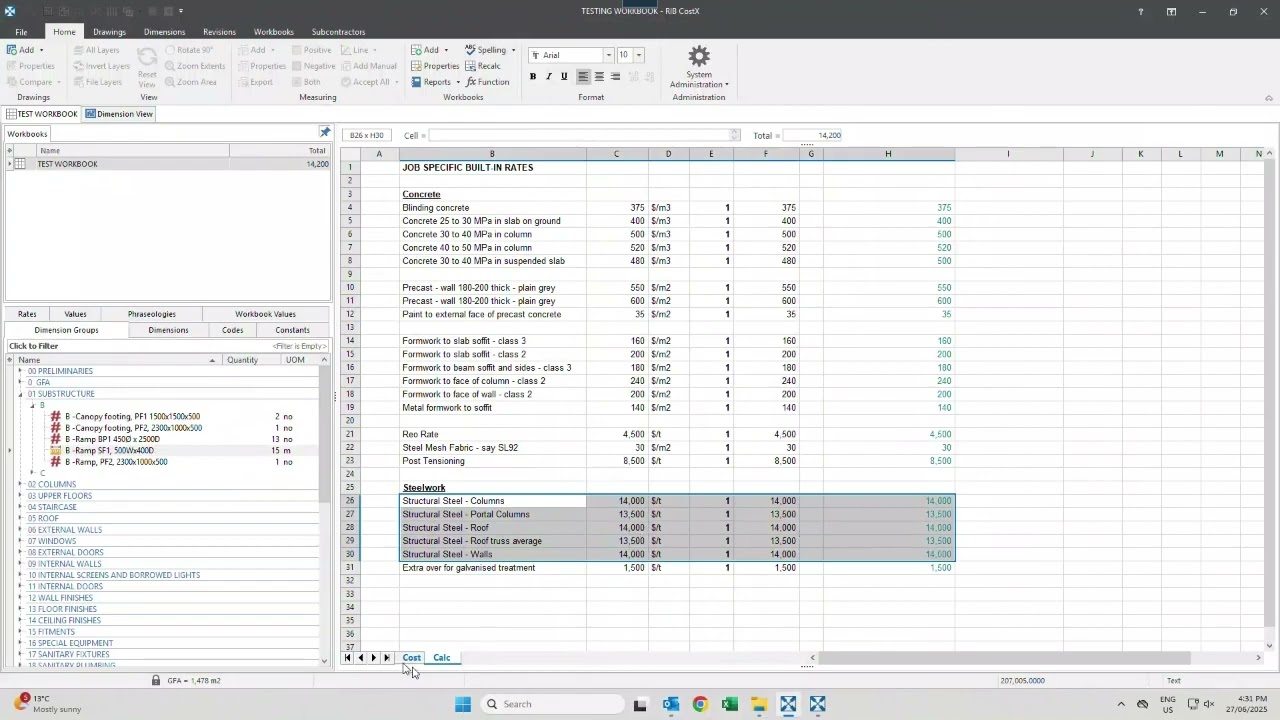 RIB CostX Tips and Tricks - How to Create a Job Specific Built in Rates