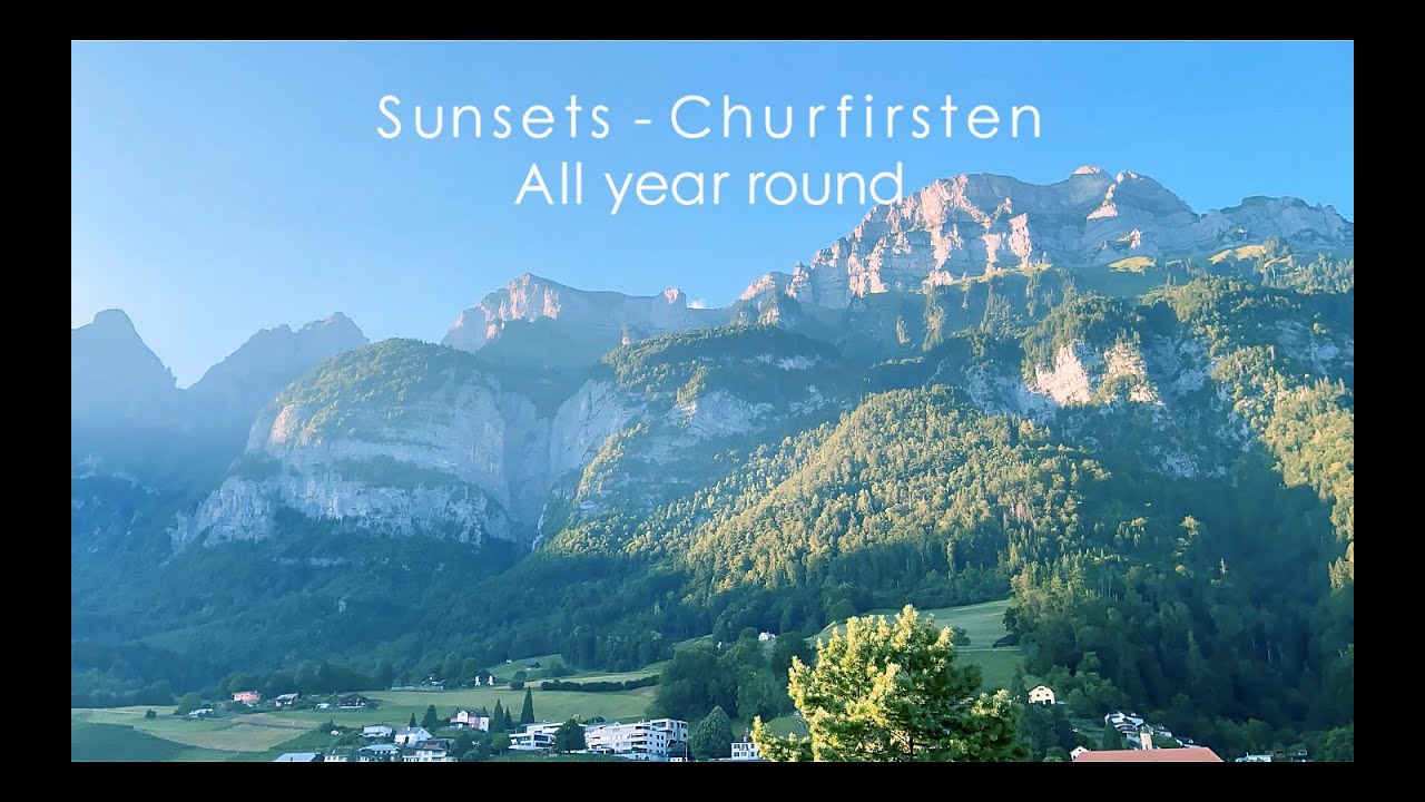 Sunset all year round - Churfirsten mountains
