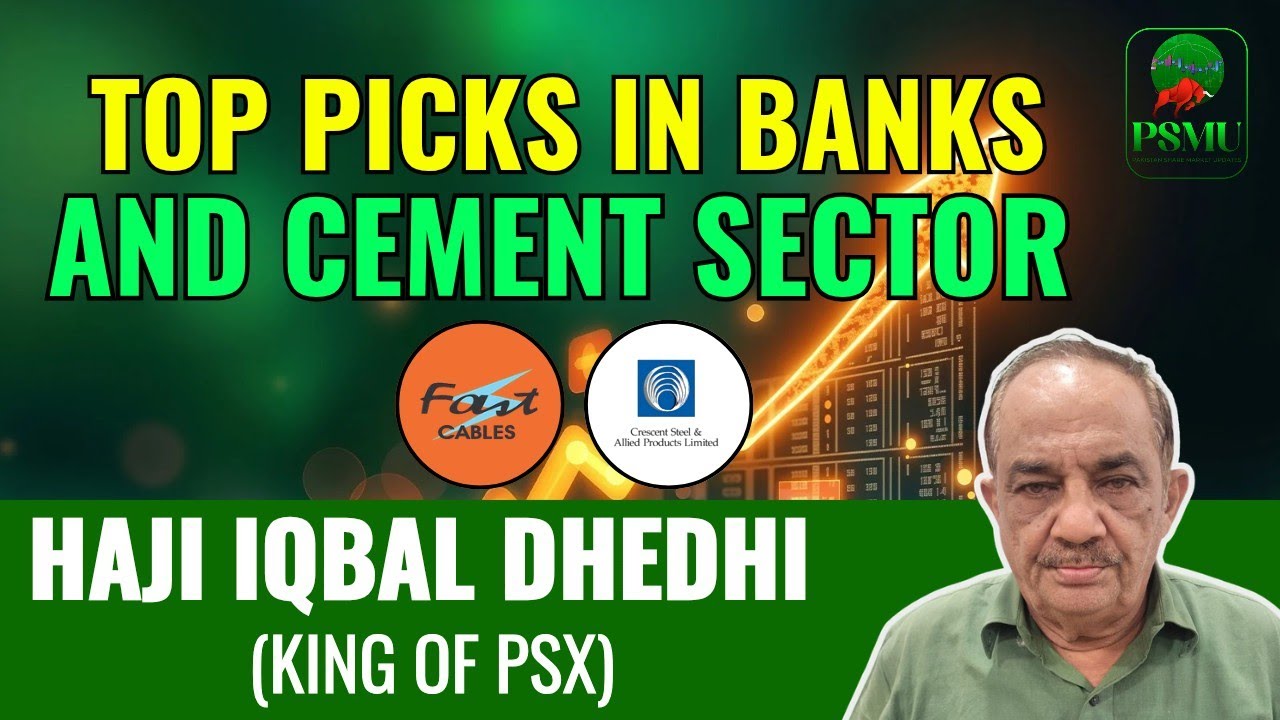 Top Picks In Banks and Cement Sector | Haji Iqbal Dhedhi | 15 Jun | PSMU 