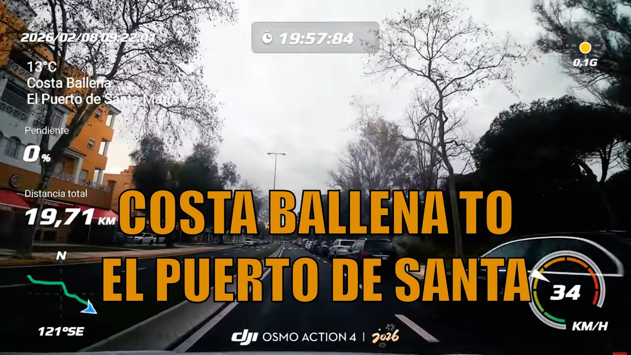 🚗📹  Costa Ballena to El Puerto de Santa María 4K Drive Scenic Coast Road Trip Cádiz Andalusia Spain