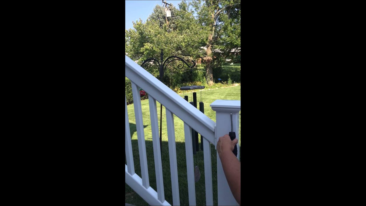 How to remove a deck post cap.