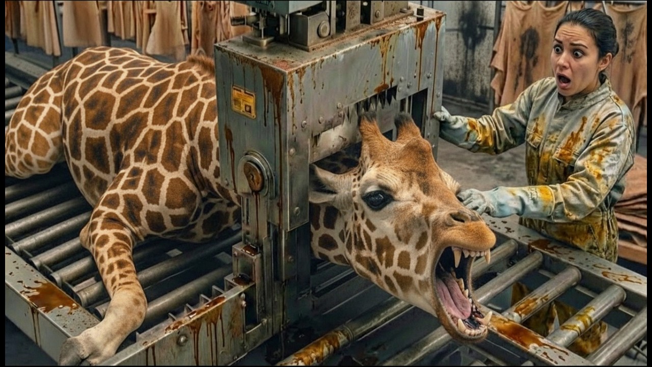Inside the SECRET World of Giraffe Leather Factories 🦒