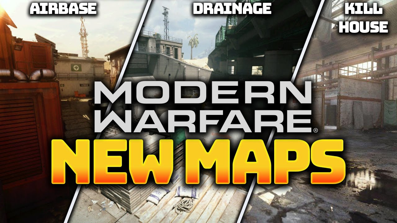 Modern Warfare: 3 NEW MAPS Have ARRIVED! (Killhouse, Al-Raab Airbase & Drainage!) #ObeyScahty