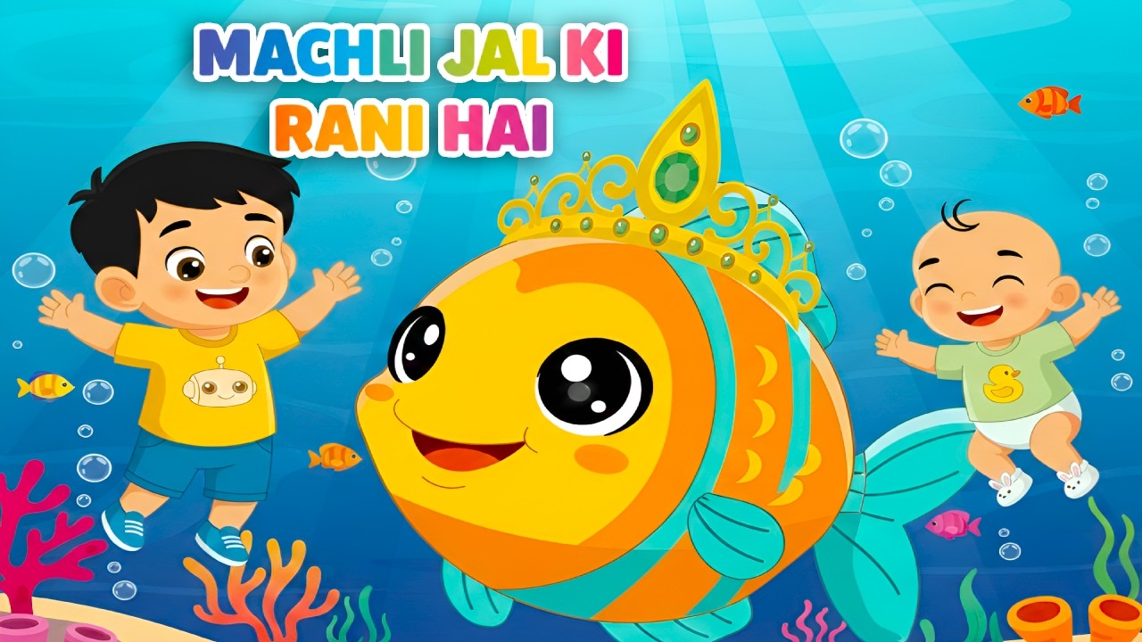 Machali Jal KI rani hai I Hindi Baby Song I Hindi Poem I मछली जल की रही है I hindi Rhymes