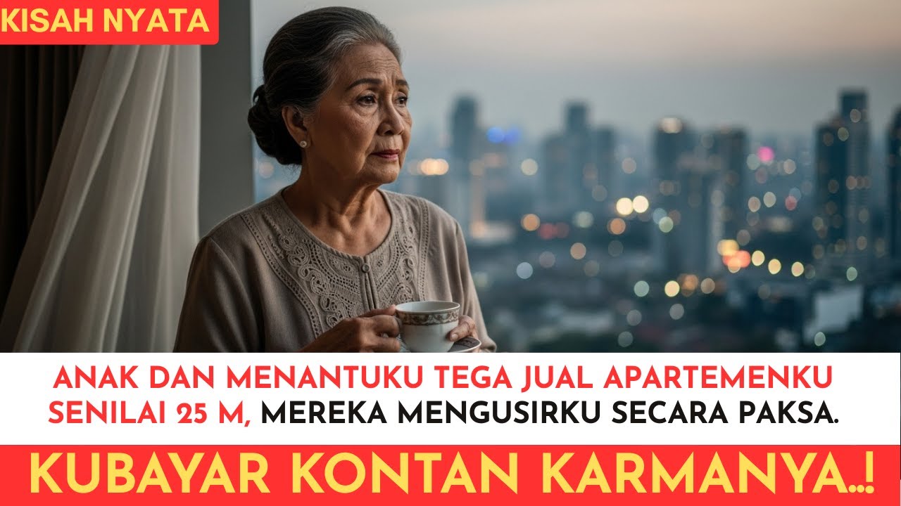 ANAKKU JUAL APARTEMENKU RP 25 M DIAM-DIAM, LALU MEMBERIKU RP 2 JUTA UNTUK SEWA TEMPAT KUMUH…