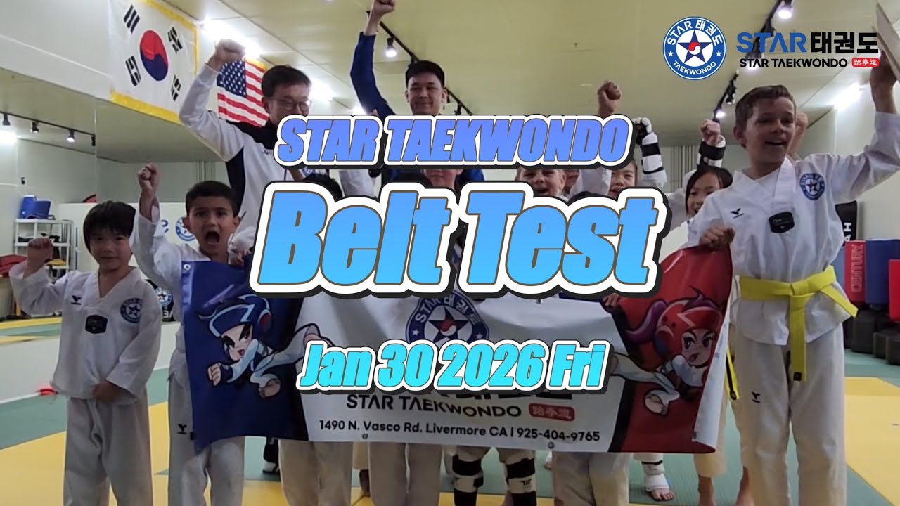 January 2026 Belt Test | Star Taekwondo Livermore