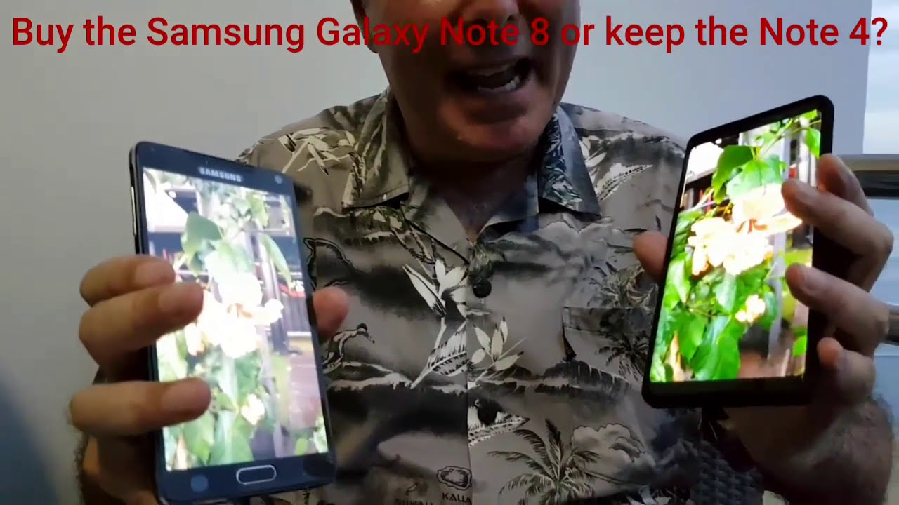 Samsung Galaxy Note 4 vs Galaxy Note 8.