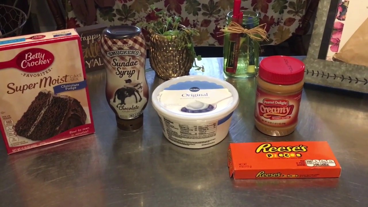 Reese's Peanut Butter Poke Cake