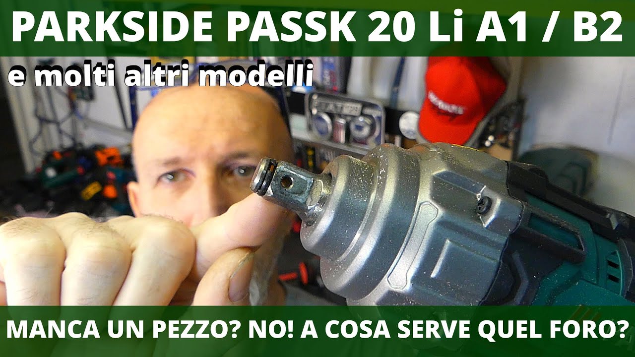 Parkside PASSK 20 Li A1 / PASSK 20 Li B2 e altri avvitatori ad impulsi. Come bloccare la bussola