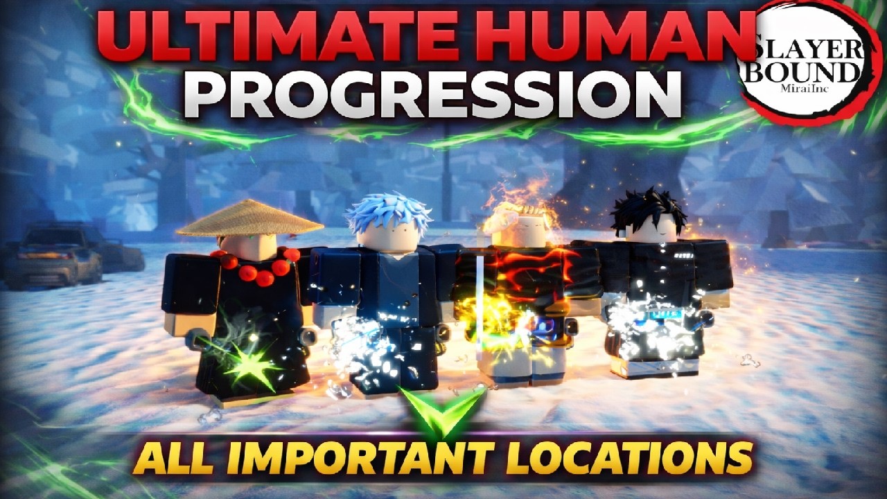 The Ultimate human progression guide (All Important locations + Breathing trainers + exp&yen)