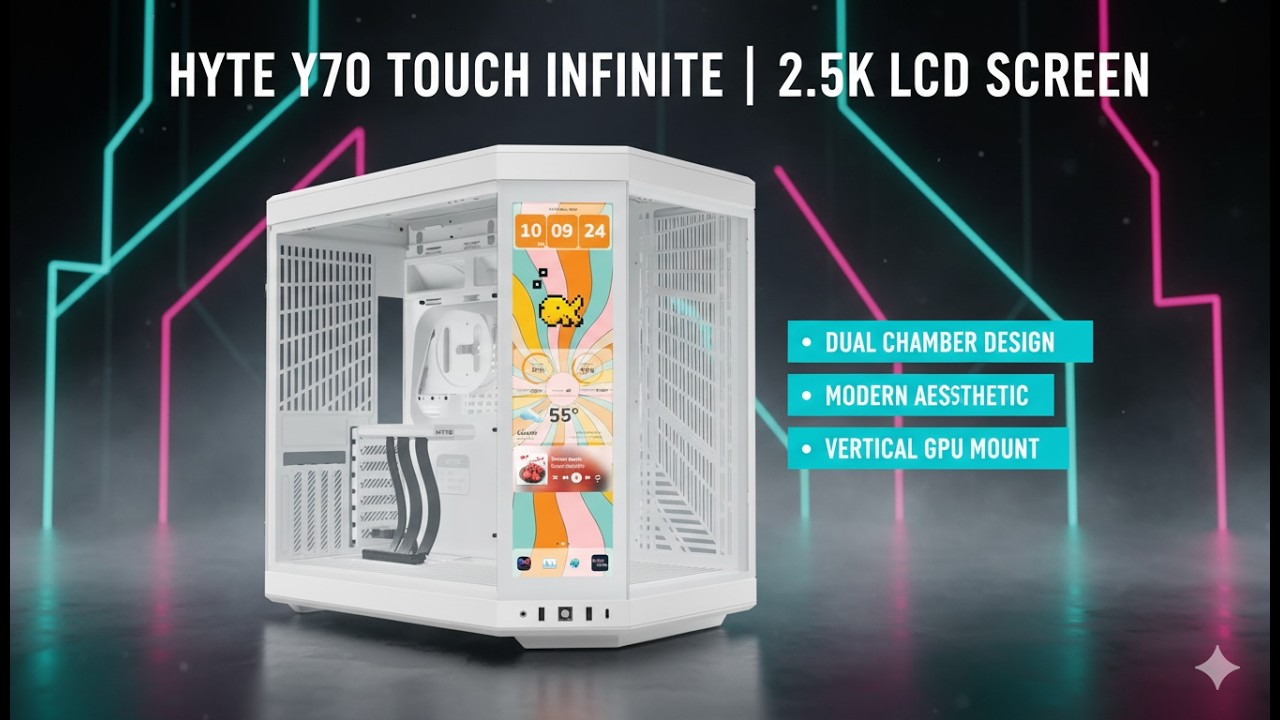 Hyte Y70 Touch Infinite Review &ndash; Dual-Chamber ATX Case with 2.5K LCD