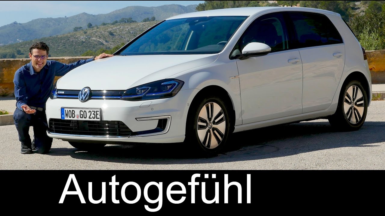Volkswagen e-Golf FULL REVIEW VW eGolf range Facelift 2018/2017 - Autogefühl