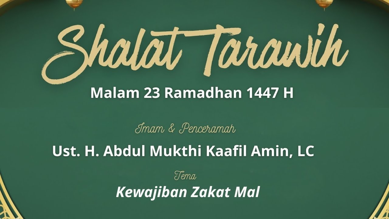Ustadz Abdul Mukti Kaafiil Amin, Lc Kewajiban Zakat Mal 
