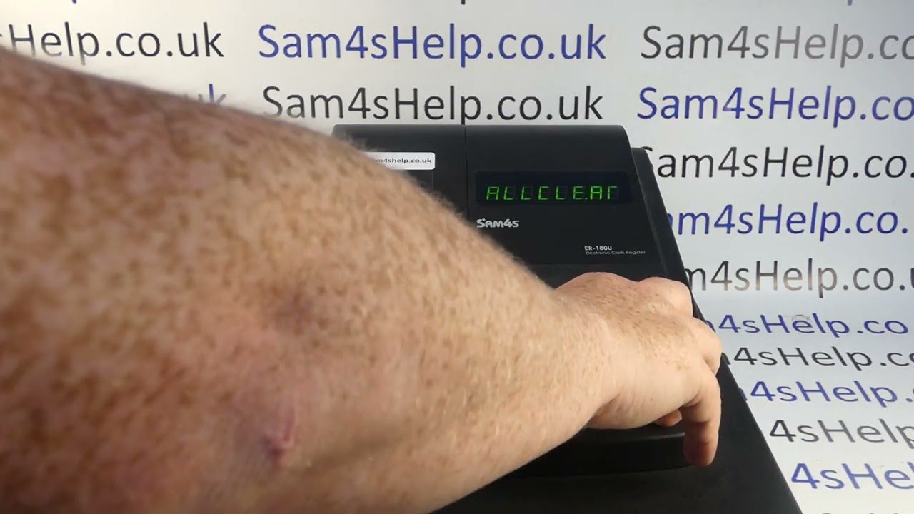 How To Fix Till With Unresolvable E00 Error Message Sam4S ER180 / ER-180 / ER180