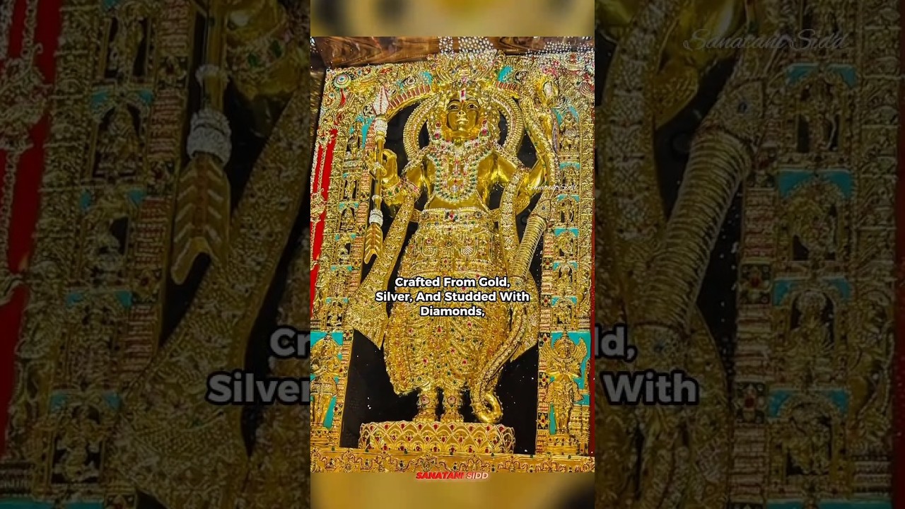 Karnataka devotee donates gold, silver & diamond-studded Ram Lalla statue to Ram Mandir.🥰🙌🏻 #shorts