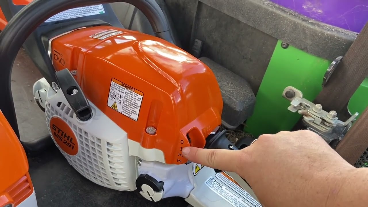 How To Cold Start A STIHL 291 Chainsaw