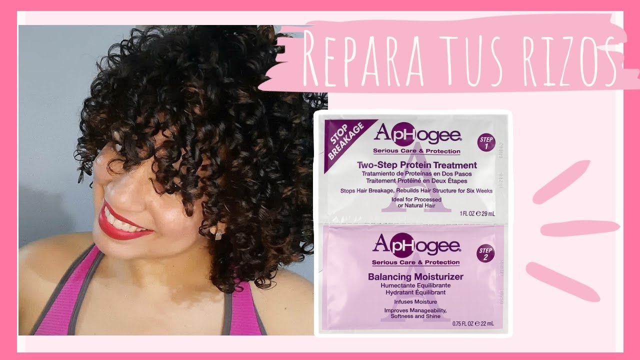 CÓMO usar el tratamiento de PROTEÍNAS de APHOGEE  para REPARAR el CABELLO RIZADO