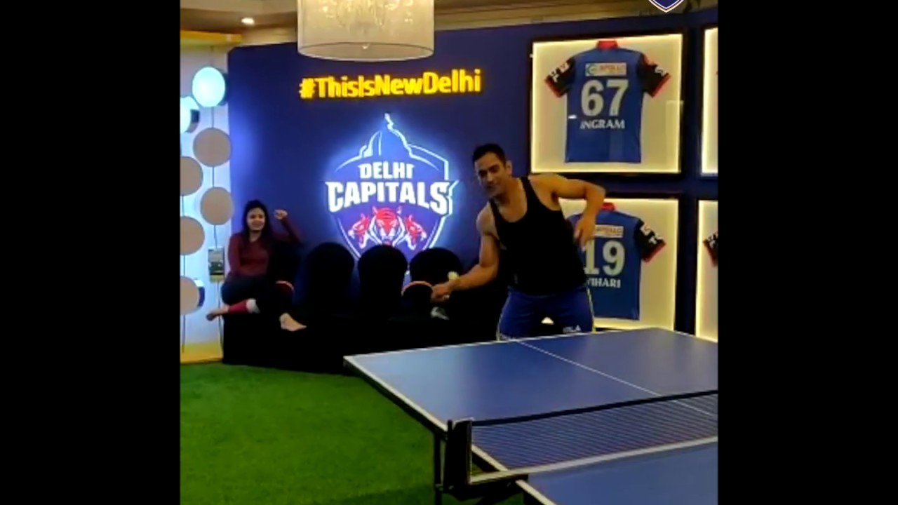 MS Dhoni vs Shreyas Iyer Table Tennis Match
