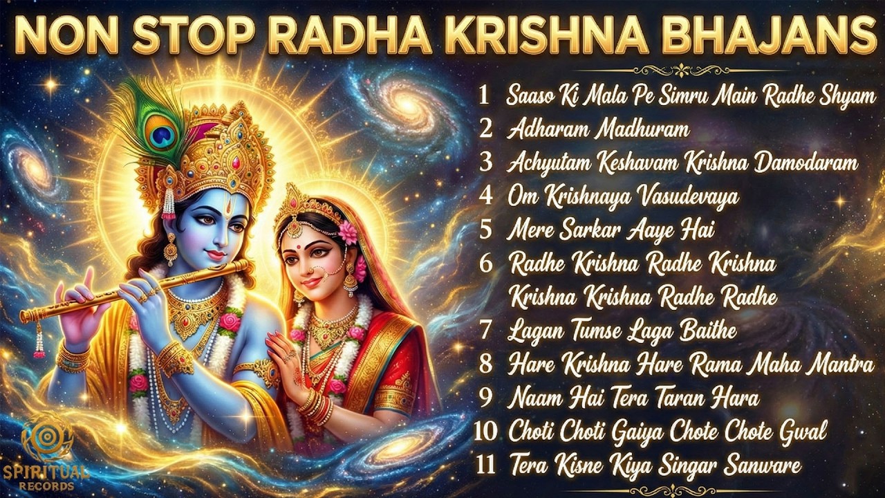 🌼 Nonstop Krishna Bhajans | Radha Krishna Bhakti Geet | Peaceful Devotional Playlist
