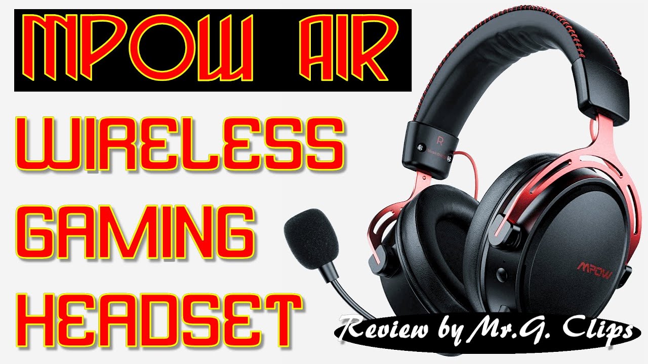MPOW AIR Wireless Gaming Headset Review and Mic Test!