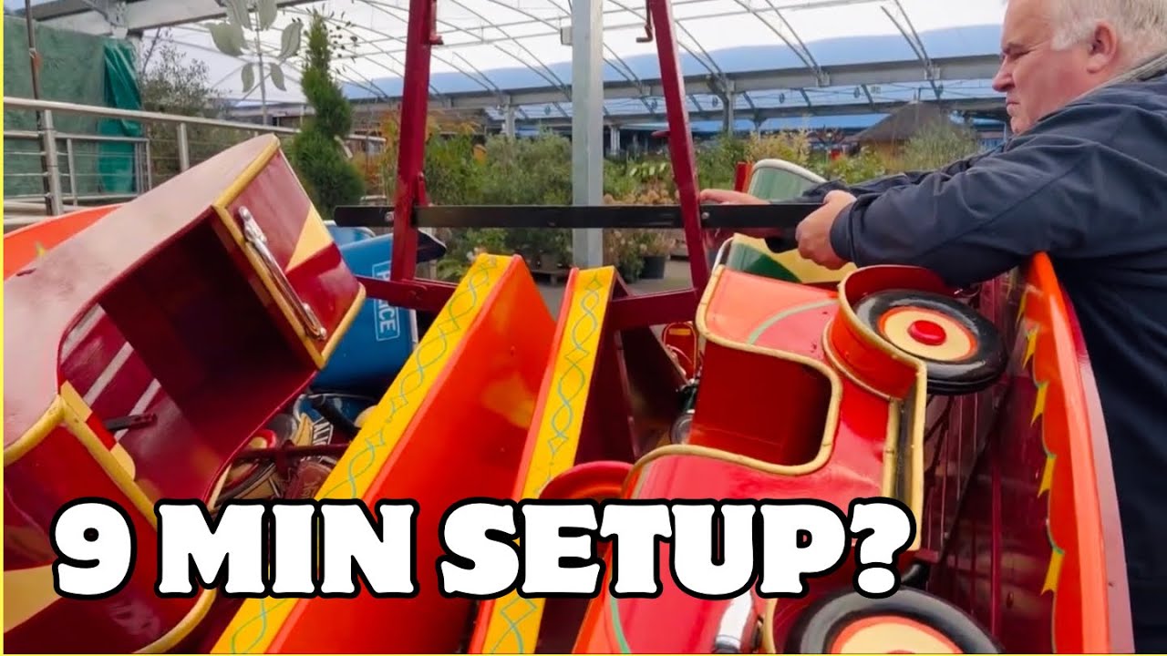 From trailer to turning: setting up a 1940s fairground ride in under 9 minutes!