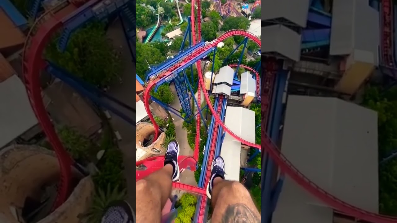a pior parte da montanha russa 😅😬 #shorts #parque #montanharussa #brinquedos #adrenaline