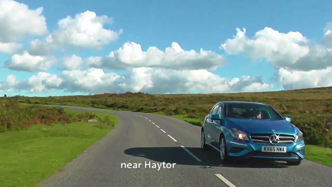 UNITED KINGDOM driving through Dartmoor national park (10 Oct 2016)