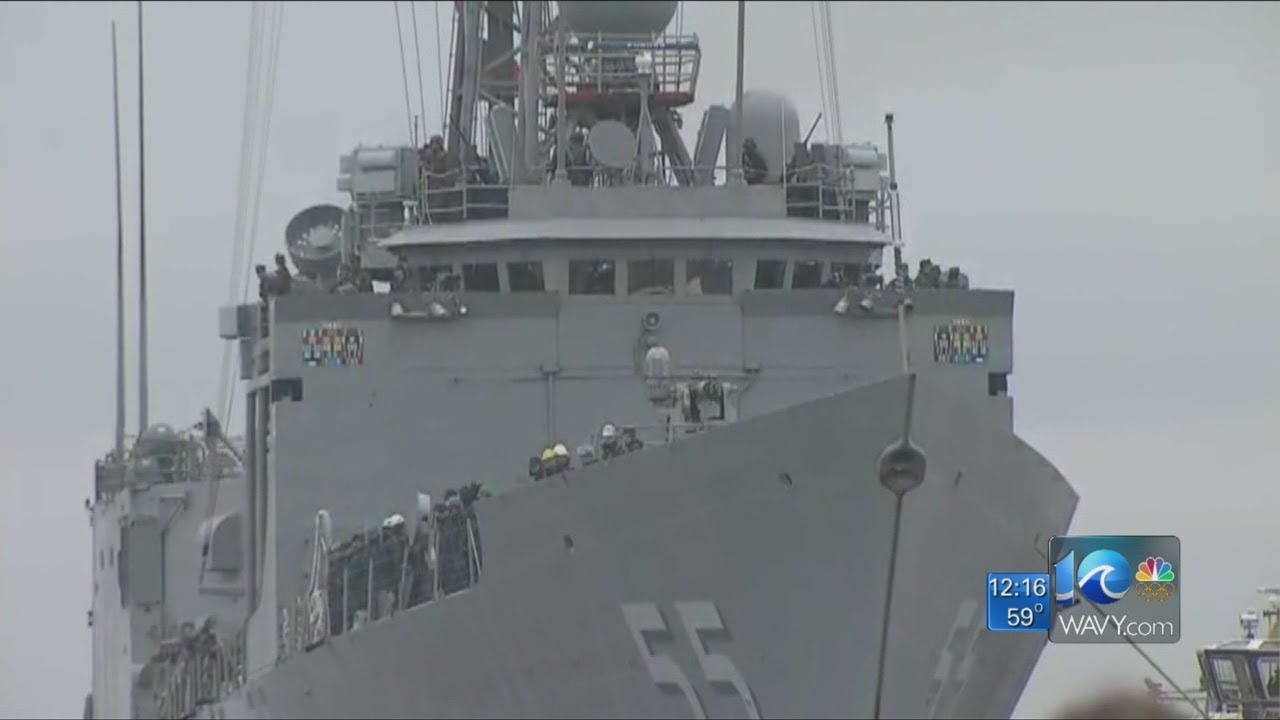 USS Bainbridge returns from deployment