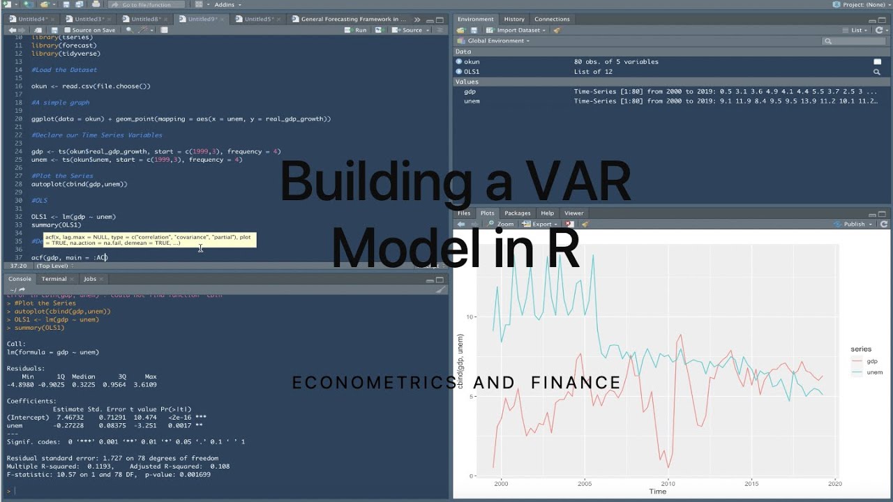 Building a VAR Model in R