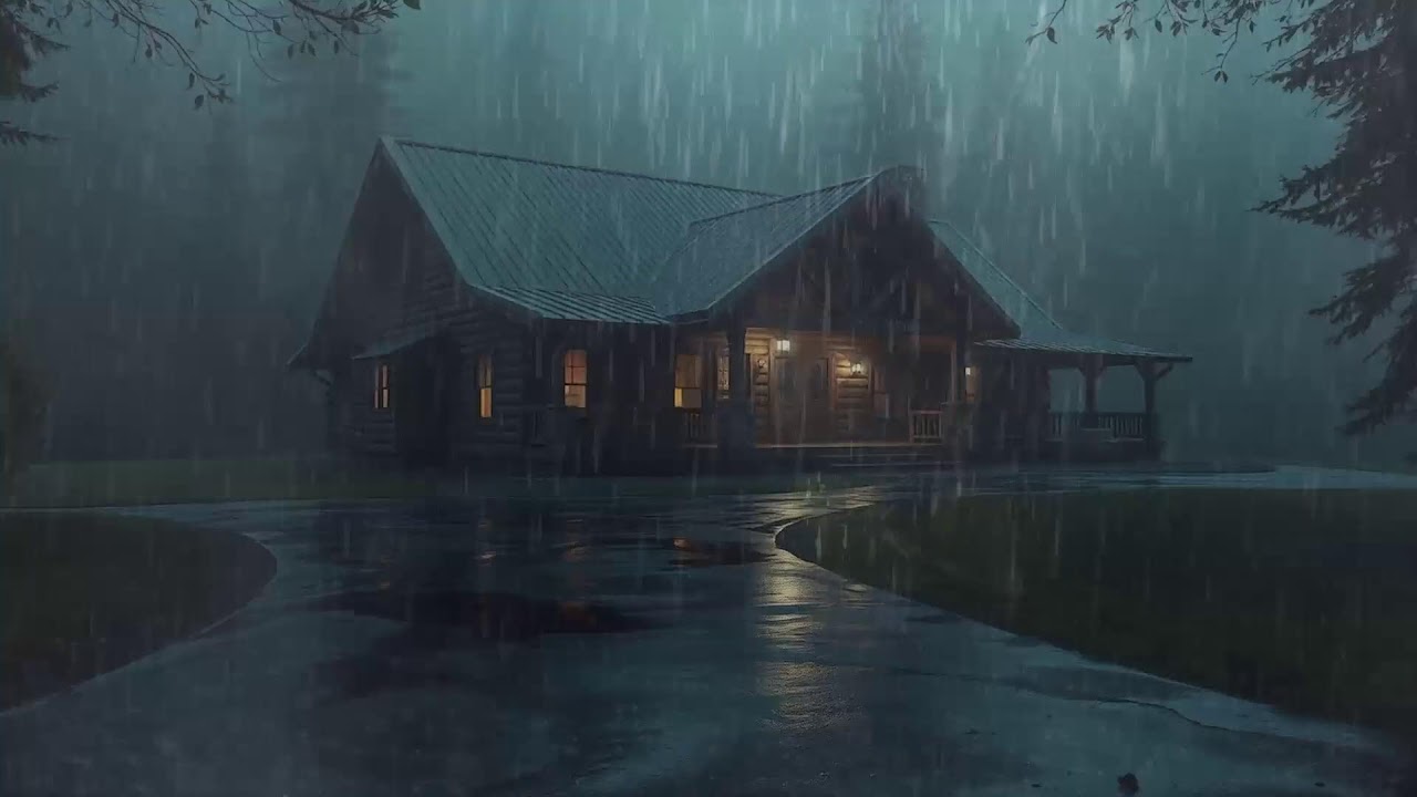 Fall Asleep With The Soothing Sounds Of Rain And Thunder | Rain Sounds For Sleeping ASMR