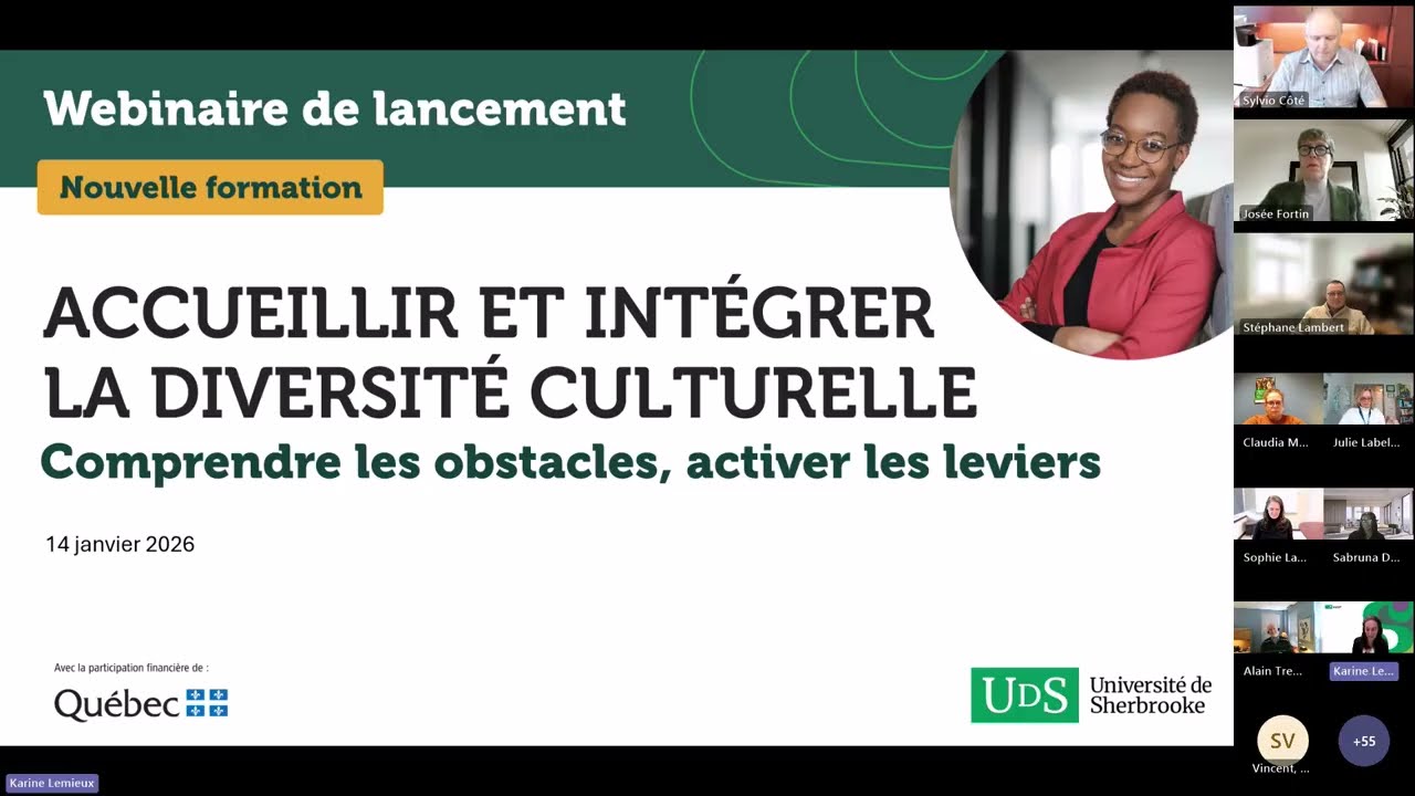 Webinaire - Lancement de la formation Accueillir et int&eacute;grer la diversit&eacute; culturelle